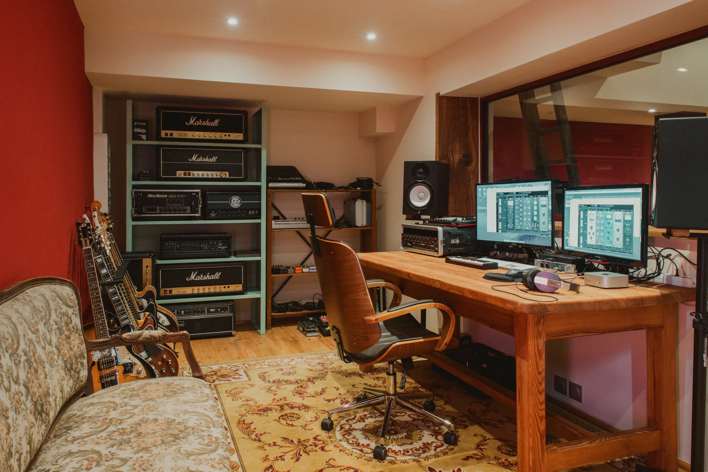 Poste de mixage de la régie du Battant